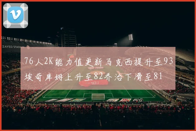 76人2K能力值更新马克西提升至93埃奇库姆上升至82乔治下滑至81